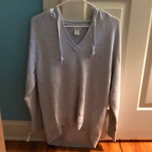 Hooded sweater, light blue and super cozy